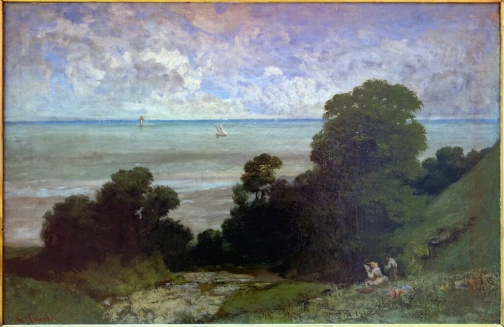 Marine ou Vue d’Honfleur (1841)21, huile sur toile, Lille, palais des Beaux-Arts.