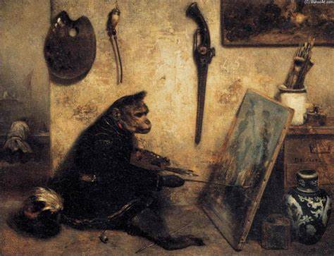 Alexandre-Gabriel Decamps – "Le Singe peintre" (1833)