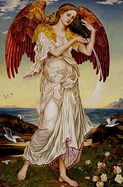Eos Représentation d'Éos sur une peinture d'Evelyn De Morgan en 1895.