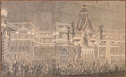 Funérailles du duc de Berry, par Jean Dugourc.
