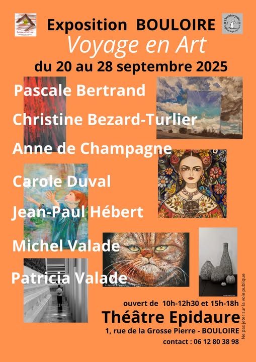 À Bouloire, l’art voyage et se partage : sept artistes, dont Anne de Champagne, réunis au Théâtre Epidaure en septembre 2025, pour un dialogue de couleurs et de matières.