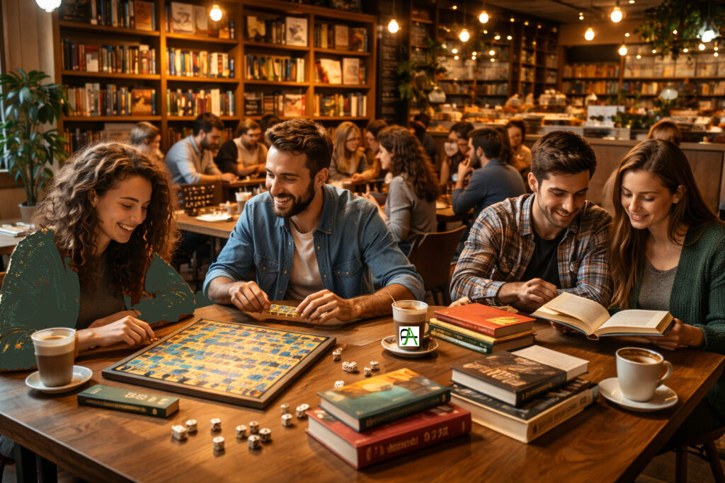mise en relation des cafés, des bénévoles animateurs, des sociétés locales, et organisation d’invitations
