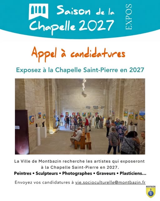 SAISON CULTURELLE À LA CHAPELLE : APPEL À CANDIDATURES 2027