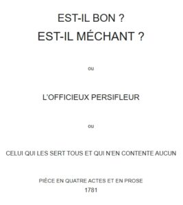Couverture : Est-il bon ? Est-il méchant ?
