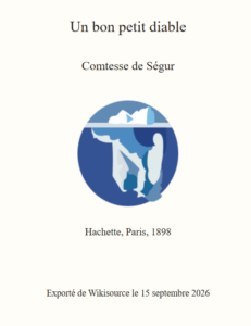Couverture : Un bon petit diable